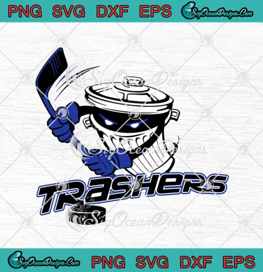 Danbury Trashers Team Logo Ice Hockey svg cricut