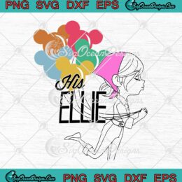 Disney Pixar Up His Ellie With Mickey Mouse Balloons SVG Cricut