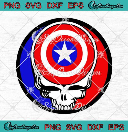 Grateful Dead x Captain America svg cricut
