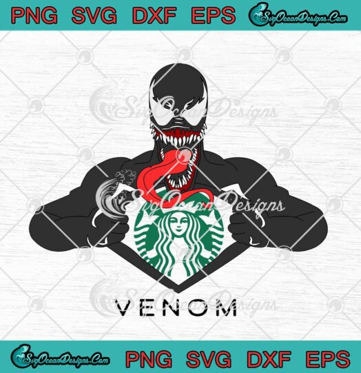 Marvel Venom Starbucks svg cricut