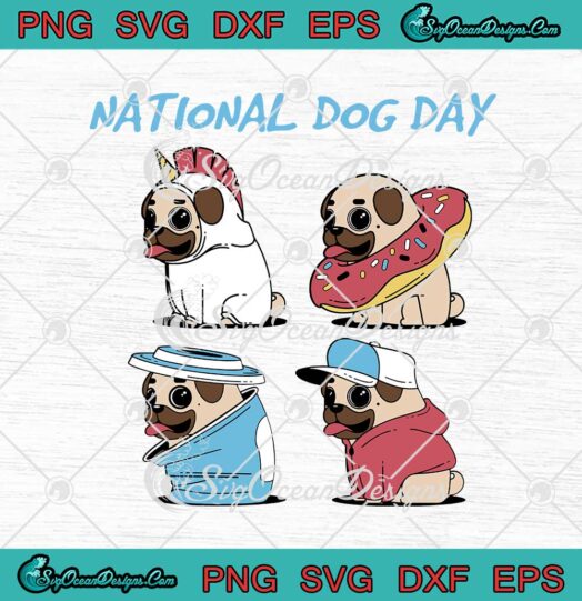 National Dog Day Gift For Dog Lovers svg cricut