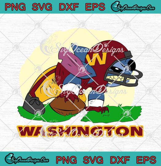 Washington Stitch Ready For The Football Battle NFL svg cricut