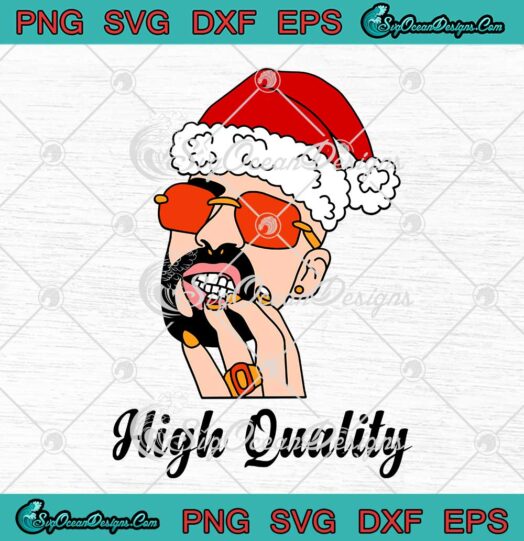 Bad Bunny Santa Hat SVG High Quality Merry Christmas SVG Cricut