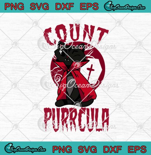 Count Purrcula Funny Halloween SVG Cricut