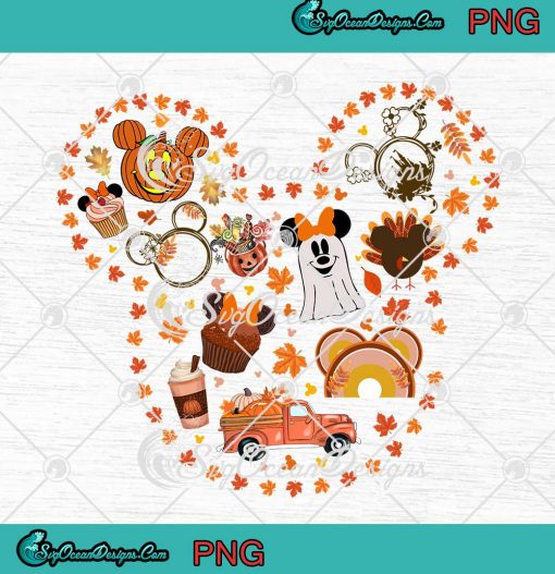 Disney Fall Mickey Mouse PNG Halloween And Thanksgiving Day PNG