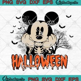 Disney Mickey Mouse Skeleton Halloween SVG Cricut