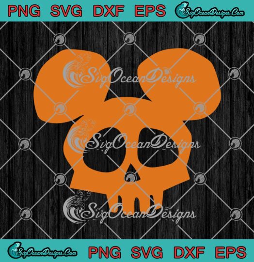 Disney Mickey Mouse Skull Face Halloween SVG Cricut