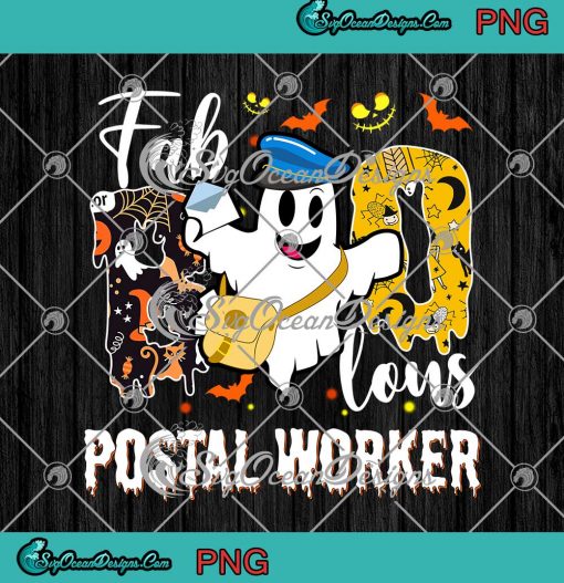 Faboolous Postal Worker PNG Boo Ghost Happy Halloween PNG Digital Download