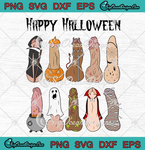 Funny Penis Happy Halloween SVG Dick Or Treat Dick Witch SVG Cricut