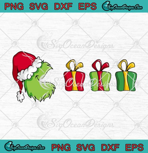 Grinched Man Grinch Christmas Cute Pac Man SVG Funny Christmas Gift SVG Cricut