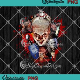 Horror Movies Halloween Characters PNG Scary Characters Halloween Gift PNG Digital Download