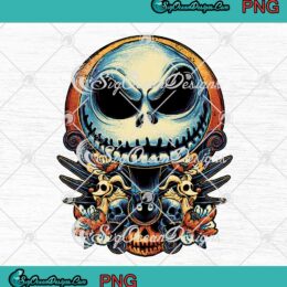 Jack Skellington The Pumpkin King Halloween PNG Horror Scary Character Halloween Gift PNG