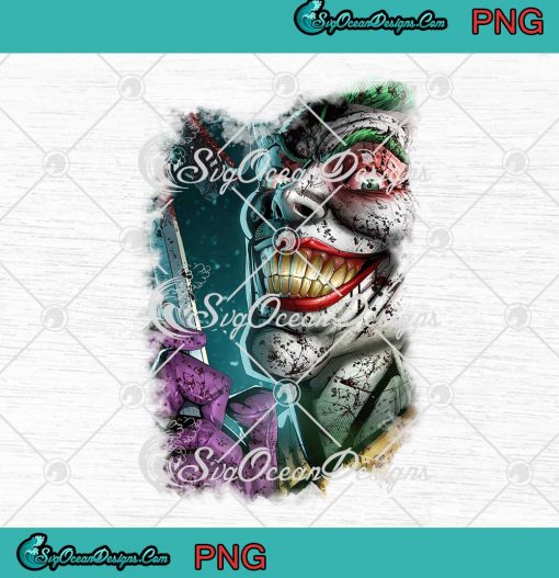 Joker Smile Danger PNG Scary Character Halloween PNG Digital Download