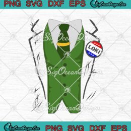 Marvel Loki President Loki Costume SVG PNG EPS DXF Cricut Cameo File