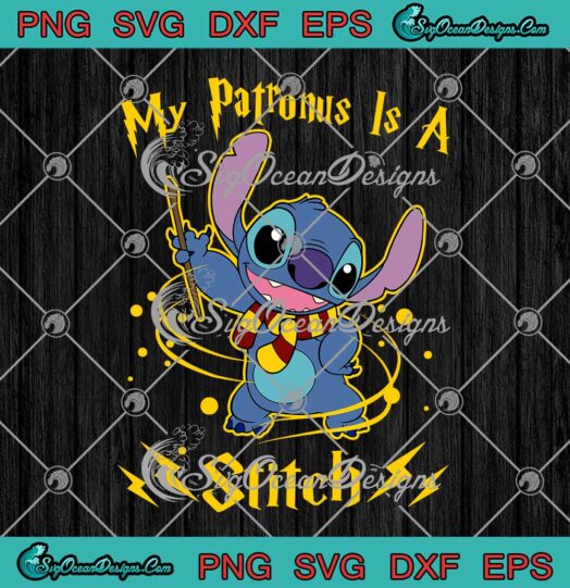 My Patronus Is Stitch Cartoon Lilo And Stitch x Harry Potter Funny SVG Cricut