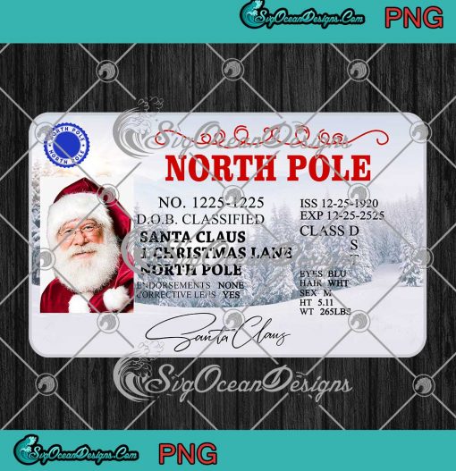 North Pole Santa Claus License PNG
