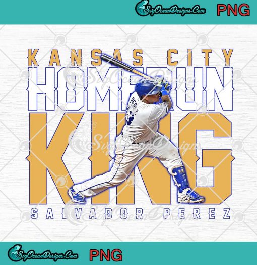 Salvador Perez Kansas City Home Run King PNG
