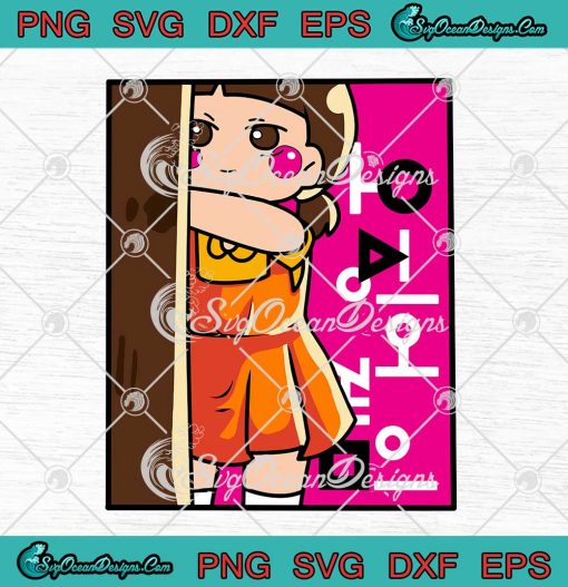Squid Game Doll SVG The Squid Game A Little Girl Doll SVG Cricut