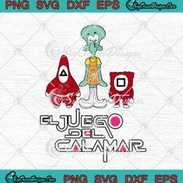 Squid Game SVG SpongeBob SquarePants SVG PNG EPS DXF Cricut Cameo File