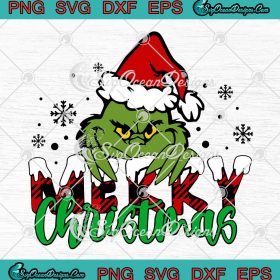 Grinch It's Me Hi I'm The Mean One SVG - It's Me Santa Grinch Christmas ...