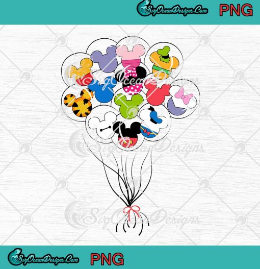 Walt Disney World Characters Mickey Balloon PNG