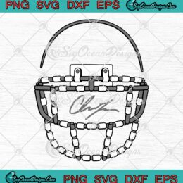 Chase Young Taped-up Face Mask Signature SVG Cricut