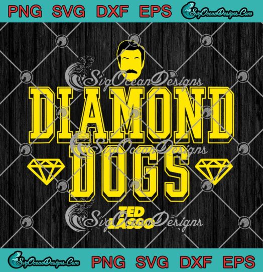 Diamond Dogs Ted Lasso Logo SVG Cricut