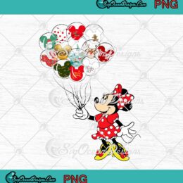 Disney Minnie Mouse Christmas Balloon PNG Minnie Merry Xmas Gift PNG
