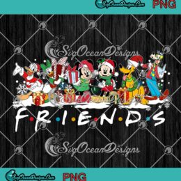 Friends Disney Mickey Mouse And Friends Merry Christmas PNG JPG Digital Download