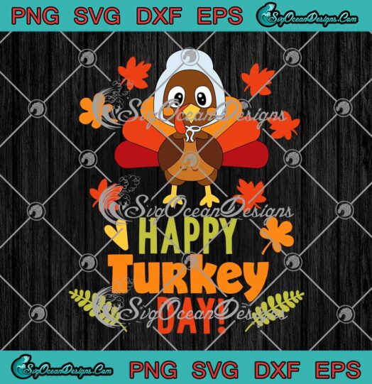 Happy Turkey Day Autumn Fall Funny Thanksgiving Gift SVG Happy Thanksgiving Day 2021 SVG Cricut