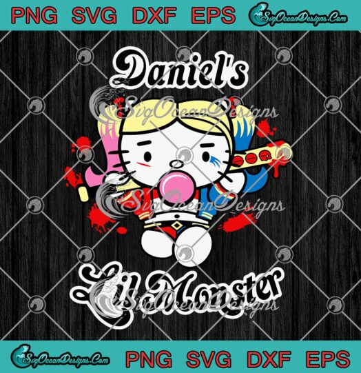 Hello Kitty Harley Quinn Daniels Lil Monster SVG Cricut