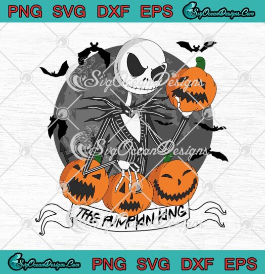 Jack Skellington The Pumpkin King SVG Nightmare Before Christmas Halloween SVG Cricut