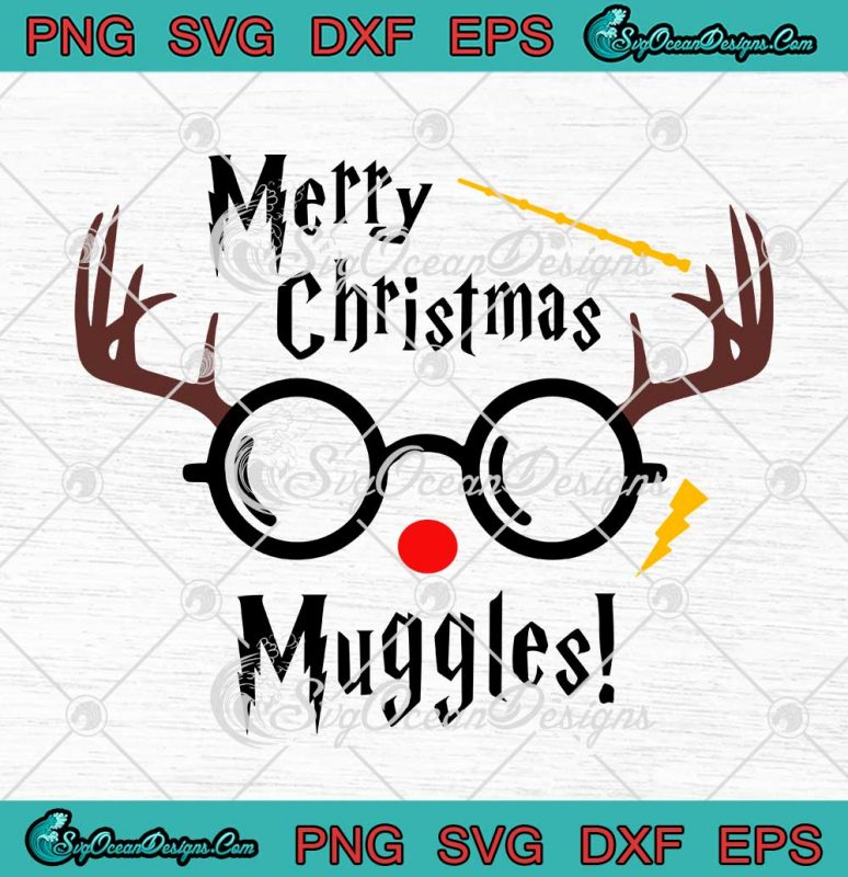 Merry Christmas Muggles SVG Harry Potter Christmas SVG Universal ...