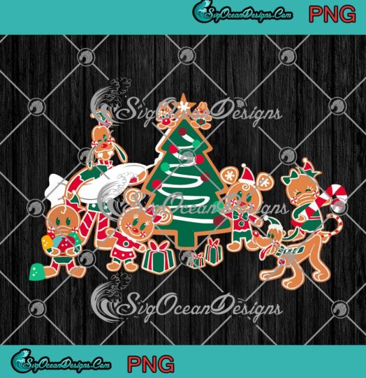 Mickey And Minnie Mouse Disney Friends Gingerbread PNG Disney Christmas PNG