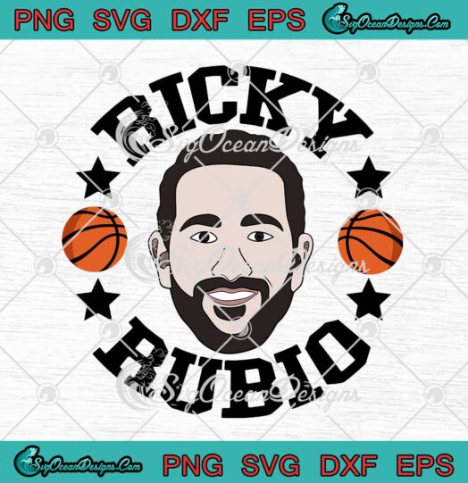 Ricky Rubio Phoenix Suns Basketball SVG Cricut
