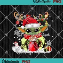 Santa Baby Yoda Reindeer Merry Christmas Xmas Gift PNG