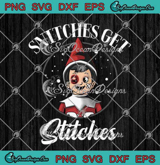 Snitches Get Stitches Christmas Costume Merry Christmas SVG