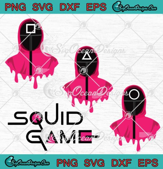 Squid Game Soldiers Blood SVG Korean Movie Bundle SVG Cricut