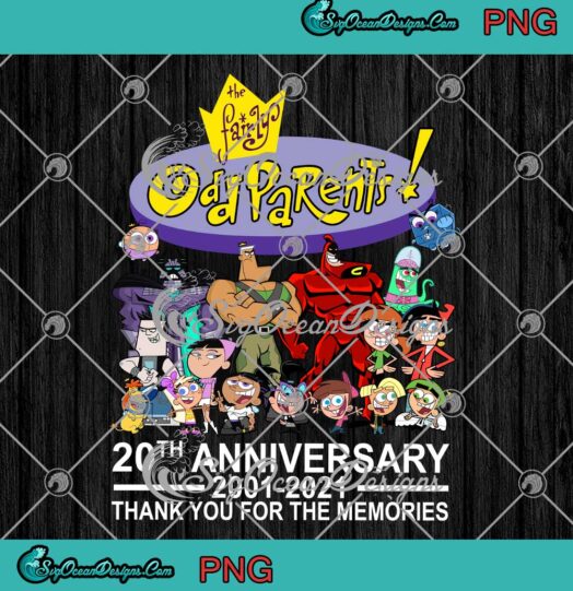 The Fairly OddParents 20th Anniversary 2001 2021 PNG
