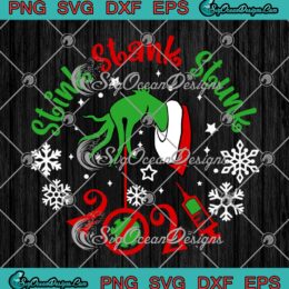 The Grinch Hand Stink Stank Stunk 2021 Merry Christmas SVG PNG EPS DXF Cricut Cameo File