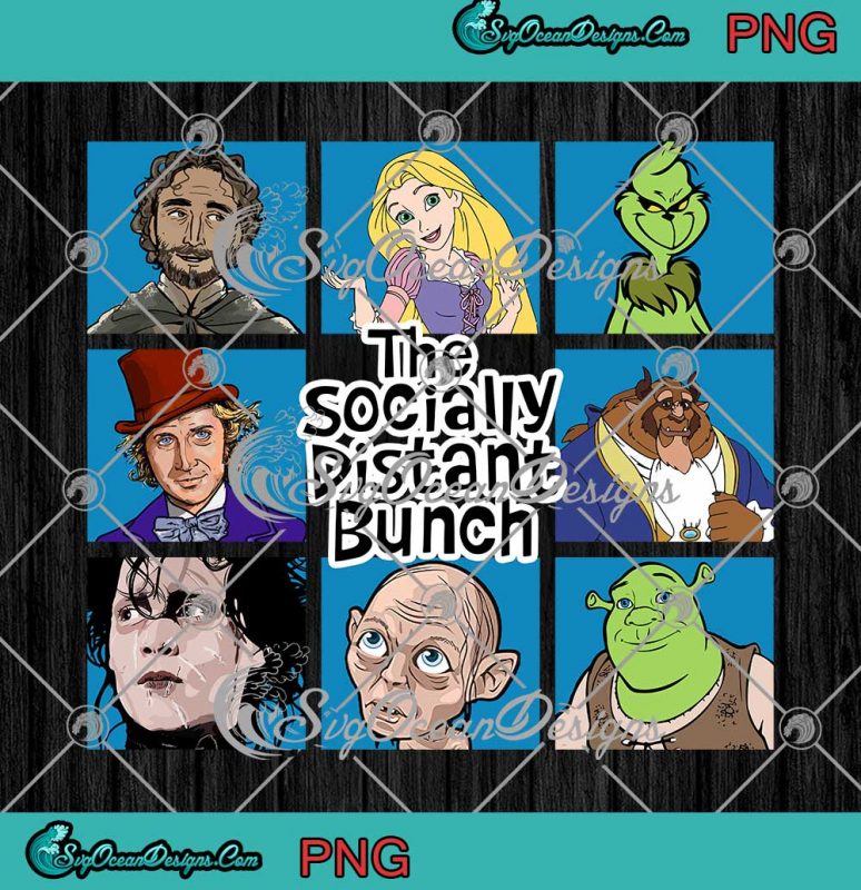 The Socially Distant Bunch PNG JPG Digital Download - SVG PNG Cricut