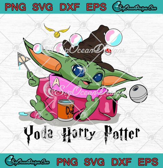 Yoda Harry Potter SVG Orko Baby Yoda And Duff Deathly Hallow Bubbles SVG Cricut