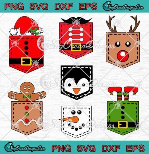 Cute Christmas Clothes Ornaments Bundle SVG Gifts For Happy Christmas Holiday SVG Cricut