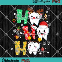 Cute Teeth Ho Ho Ho Christmas Dental Squad Gifts PNG Merry Christmas PNG JPG