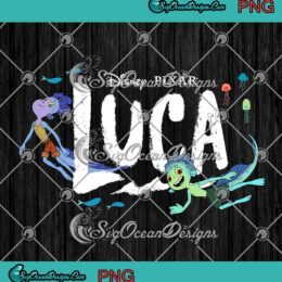 Disney Pixar Luca Cartoon Luca And Alberto Sea Monsters PNG Disney Gift PNG JPG