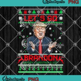 Donald Trump Let's Go Brandon Merry Christmas 2021 PNG JPG