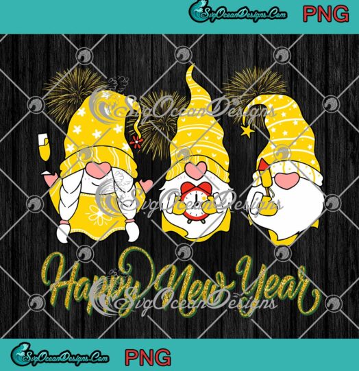Gnomes Happy New Year 2022 Gift PNG JPG