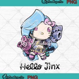 Hello Jinx Cute Hello Kitty Jinx PNG League of Legends Gift PNG JPG