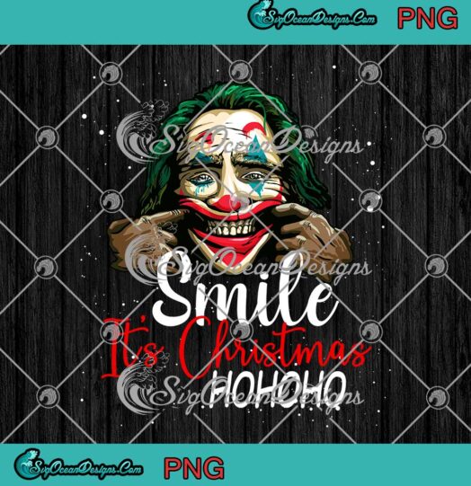 Joker Smile Its Christmas Hohoho Merry Christmas PNG JPG