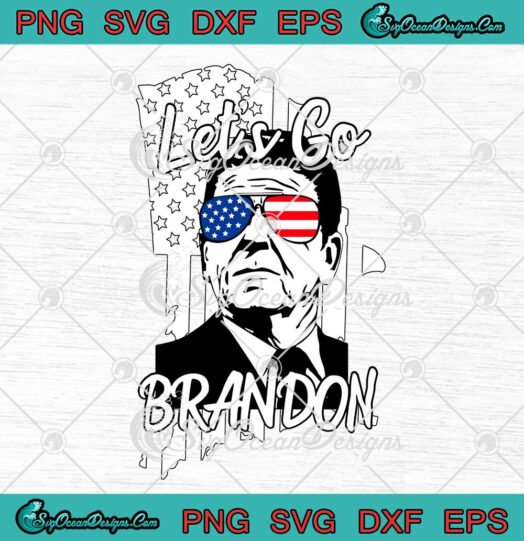 Let's Go Brandon Conservative Anti Liberal FJB SVG US Flag Funny Political SVG Cricut